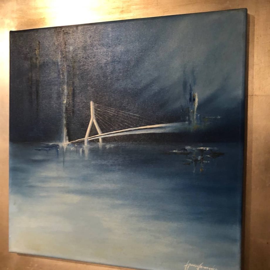 Cuadro decorativo azul