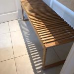 Banqueta de baño en madera
