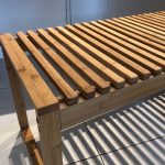 Banqueta de baño en madera