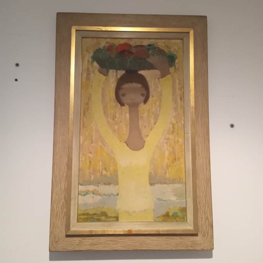 Cuadro "Mujer con casto de frutas", Schurjin