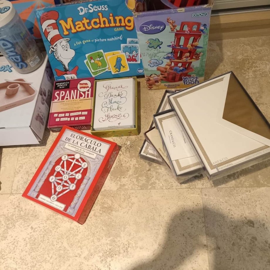 Lote de juegos y sobres