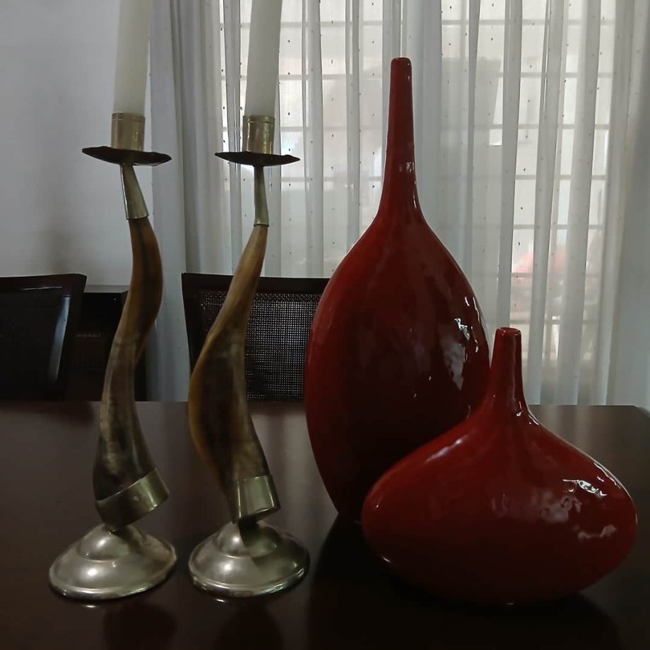 Candeleros y floreros