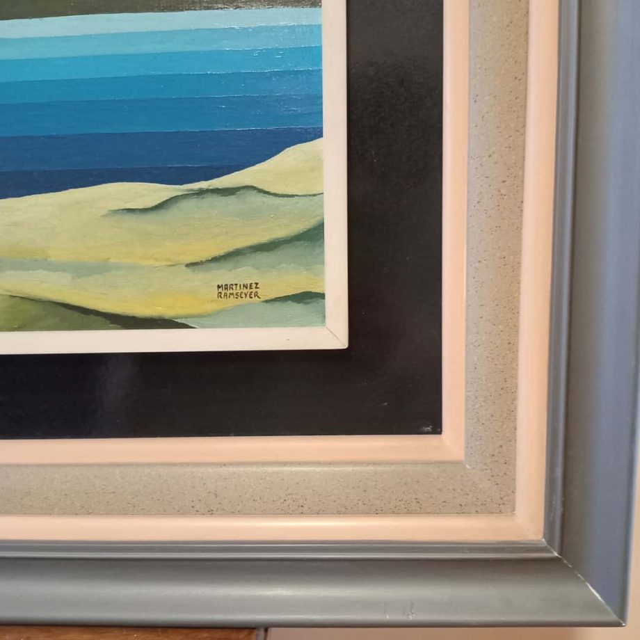 Óleo "Paisaje costero", Martínez Remseyer