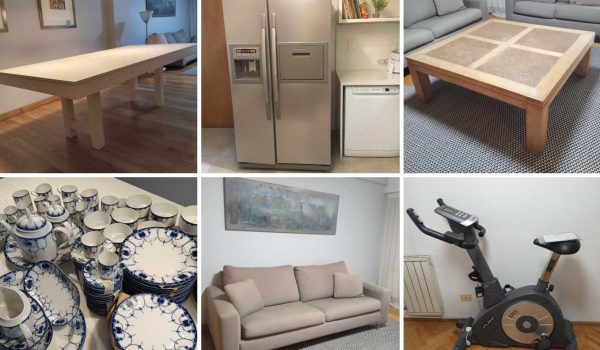 6 sillas, Mesa de comedor de diseño, Lavarropas Ariston, Sillón 2 cuerpos de diseño, Cuadro decorativo 