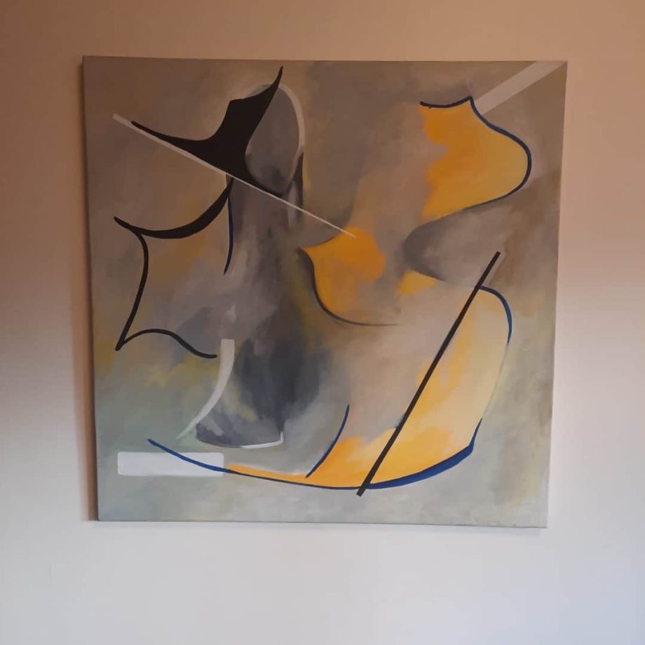Óleo "Amarillo interno", María Priede