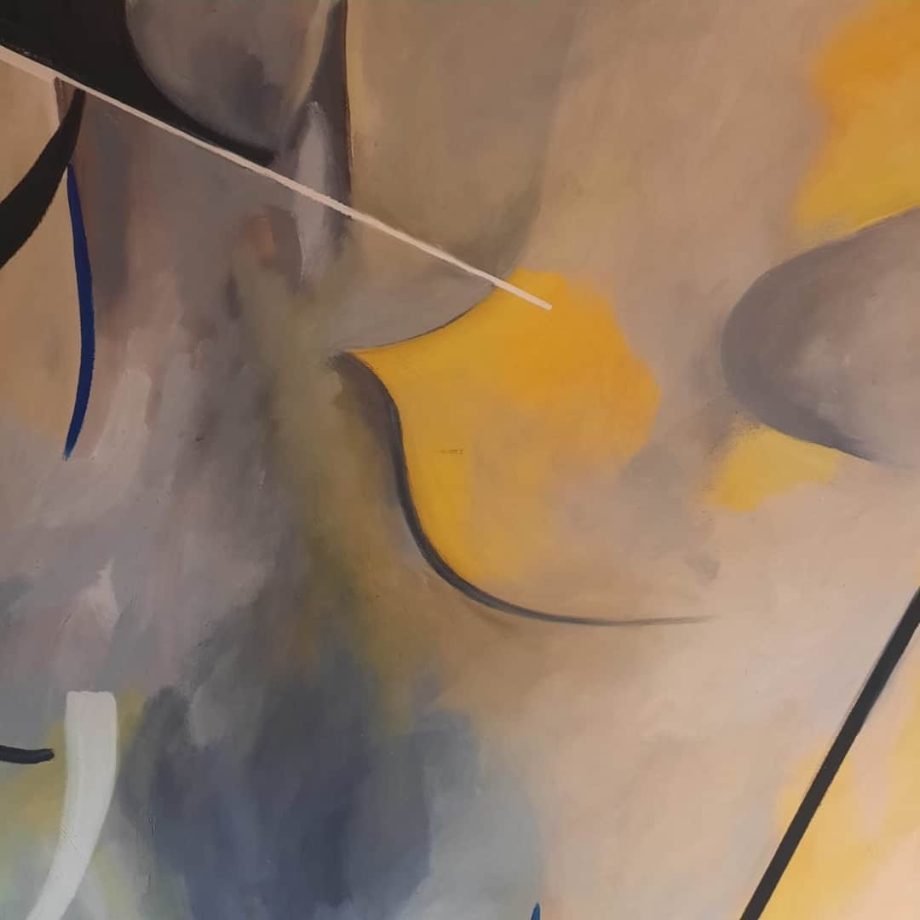 Óleo "Amarillo interno", María Priede