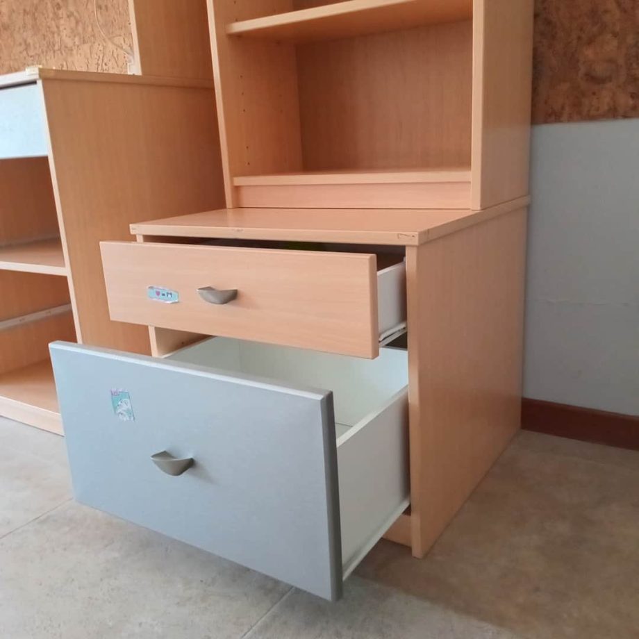 Escritorio + biblioteca