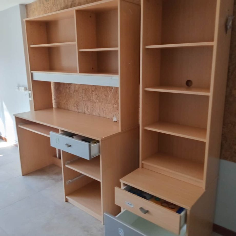 Escritorio + biblioteca
