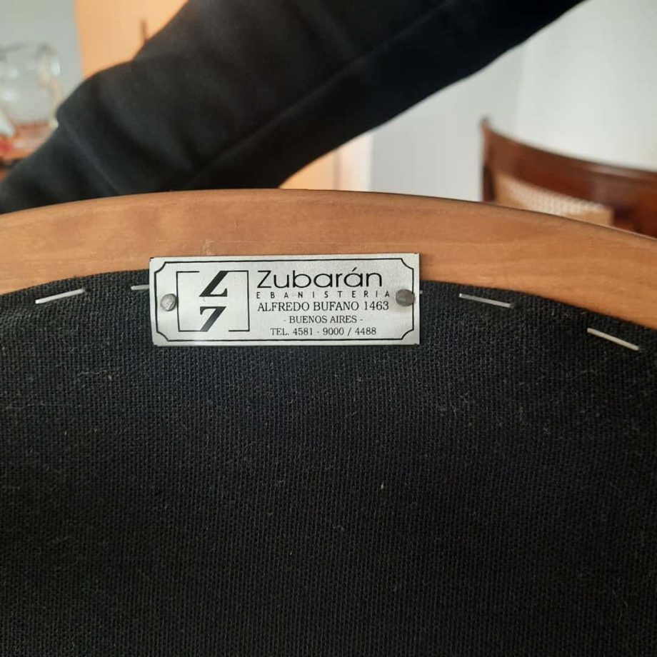 Par de sillones con respaldo esterillado