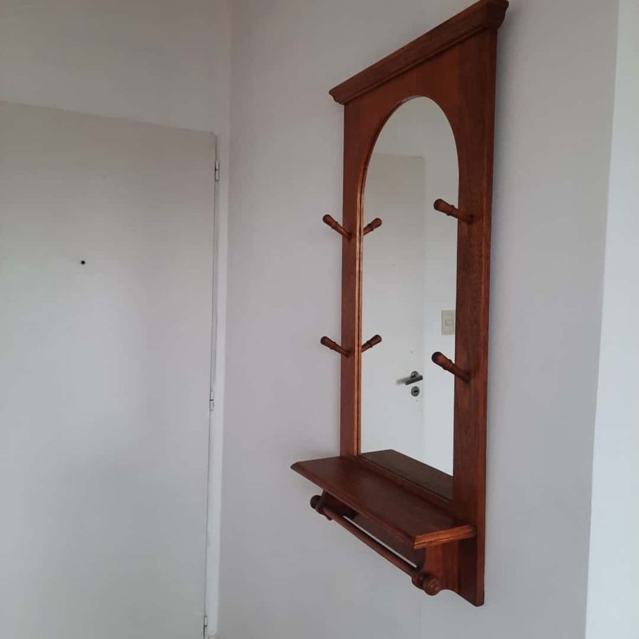 Perchero con espejo y porta paraguas