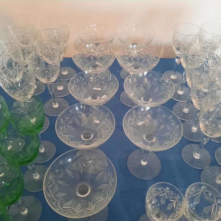 Lote de copas de cristal