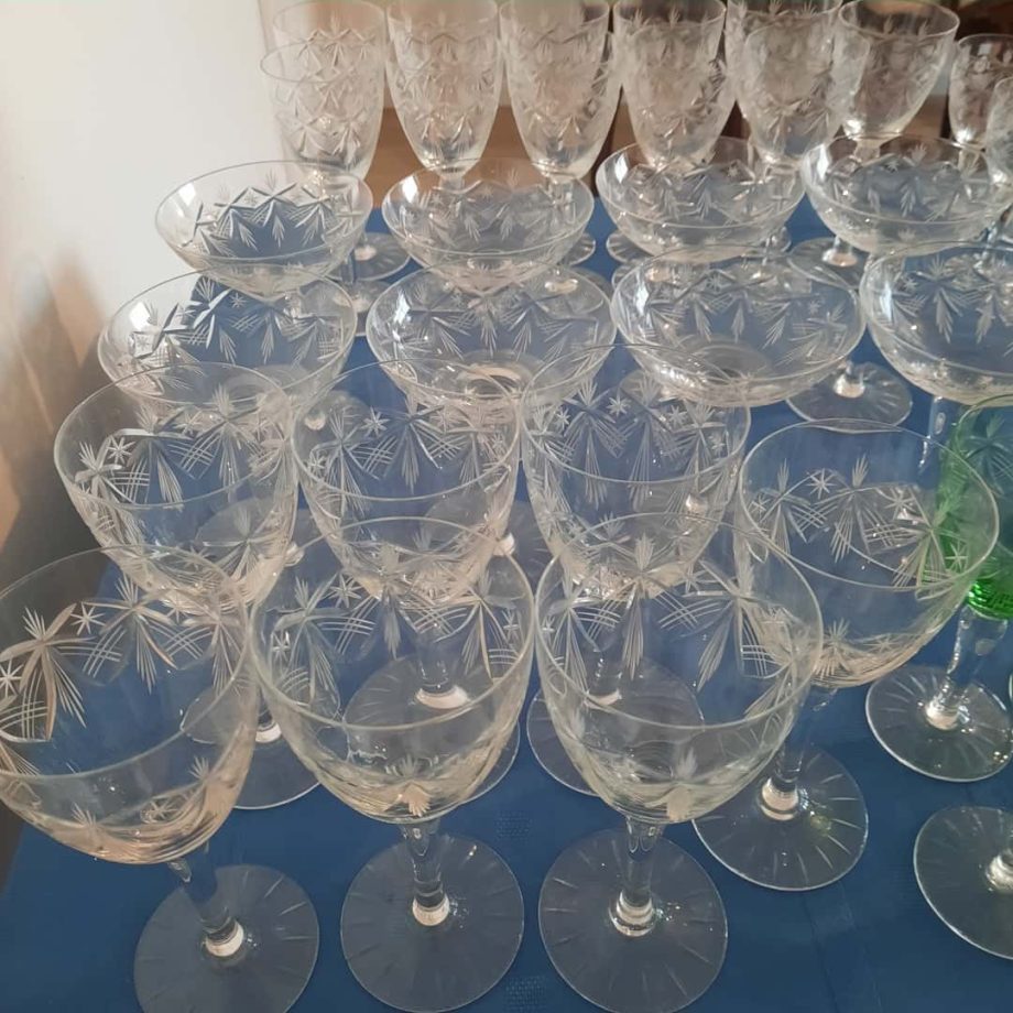 Lote de copas de cristal