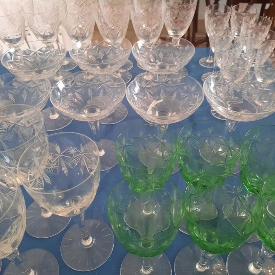 Lote de copas de cristal