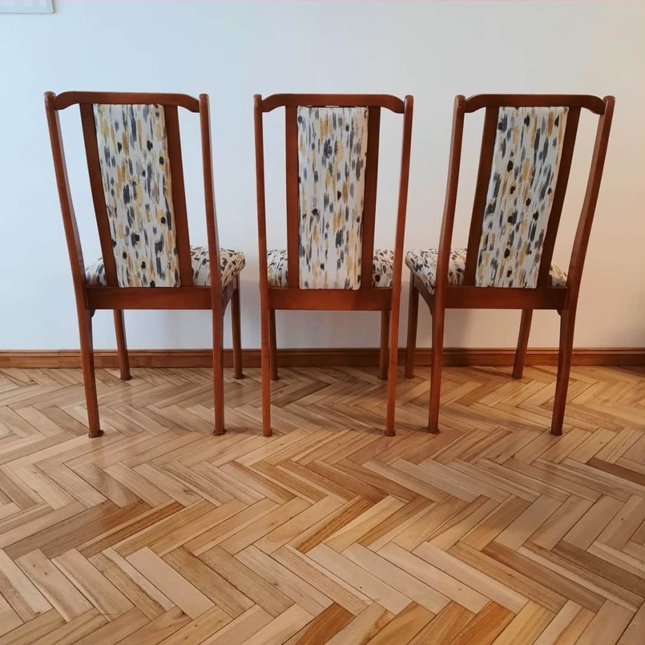 Sillas + silloncitos en gris y amarillo