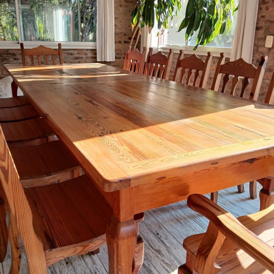 Juego de comedor estilo campo