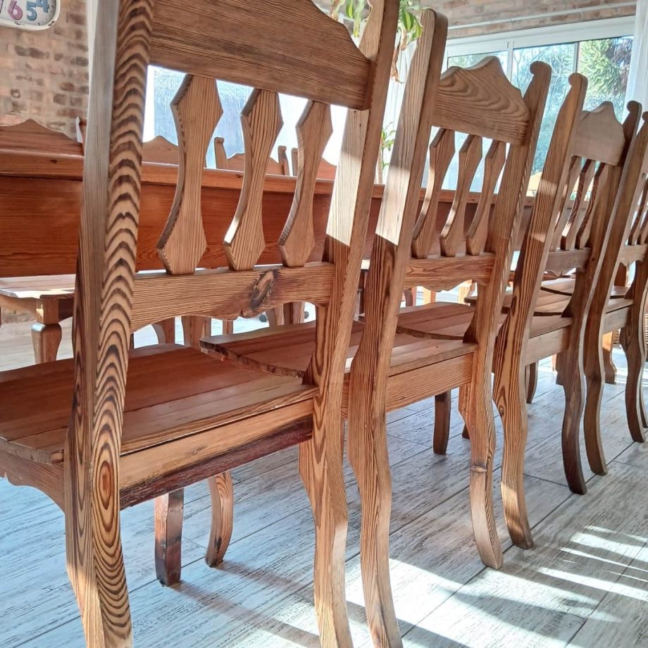 Juego de comedor estilo campo