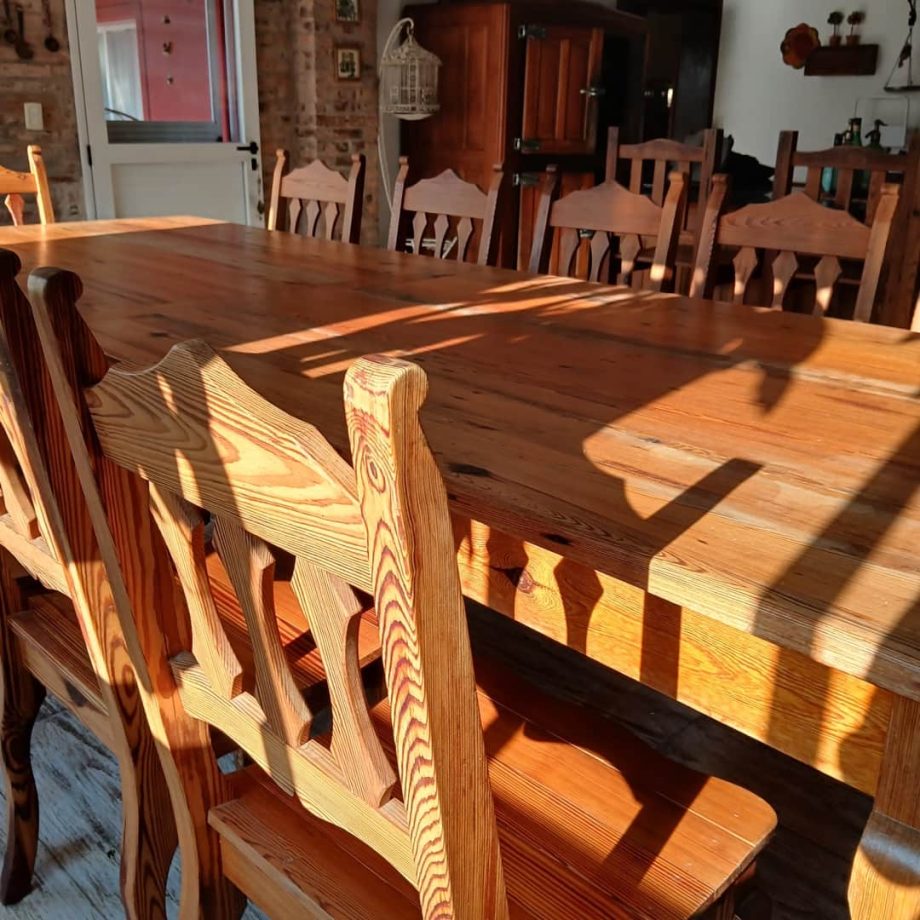 Juego de comedor estilo campo