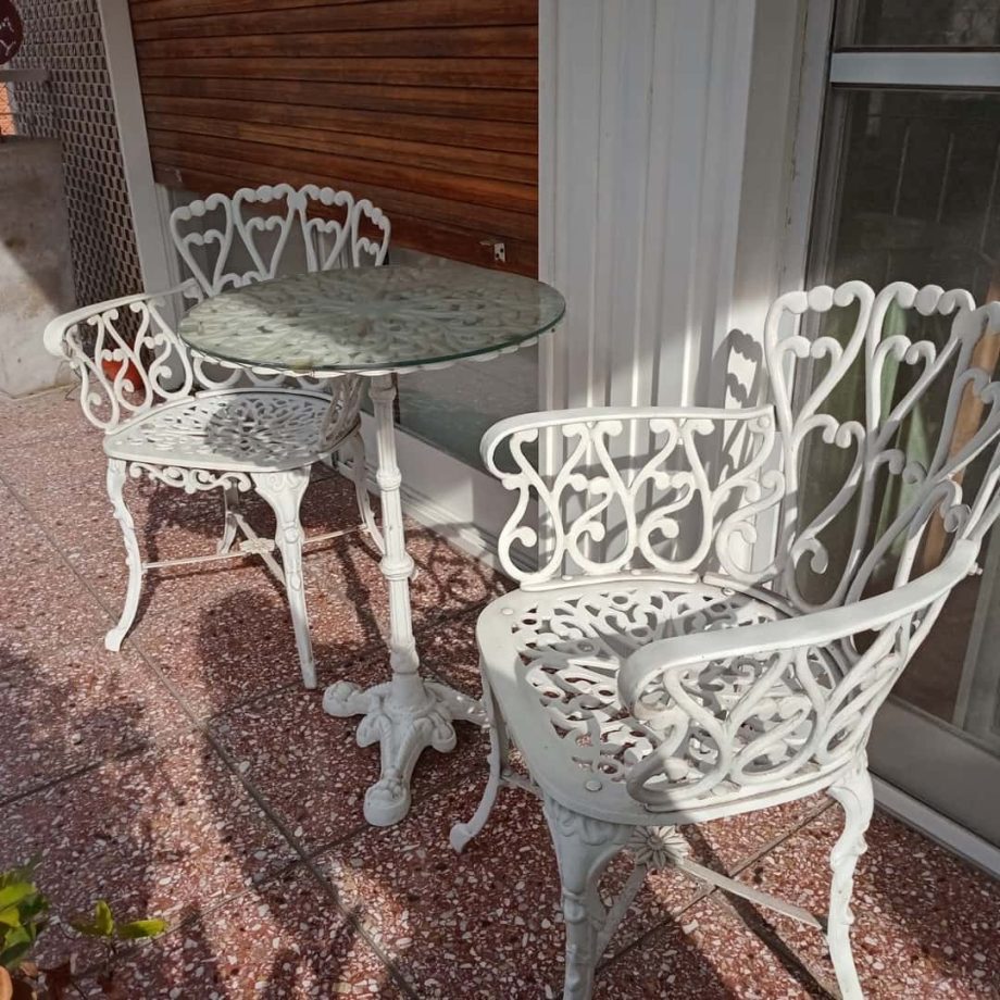 Juego de jardín en hierro