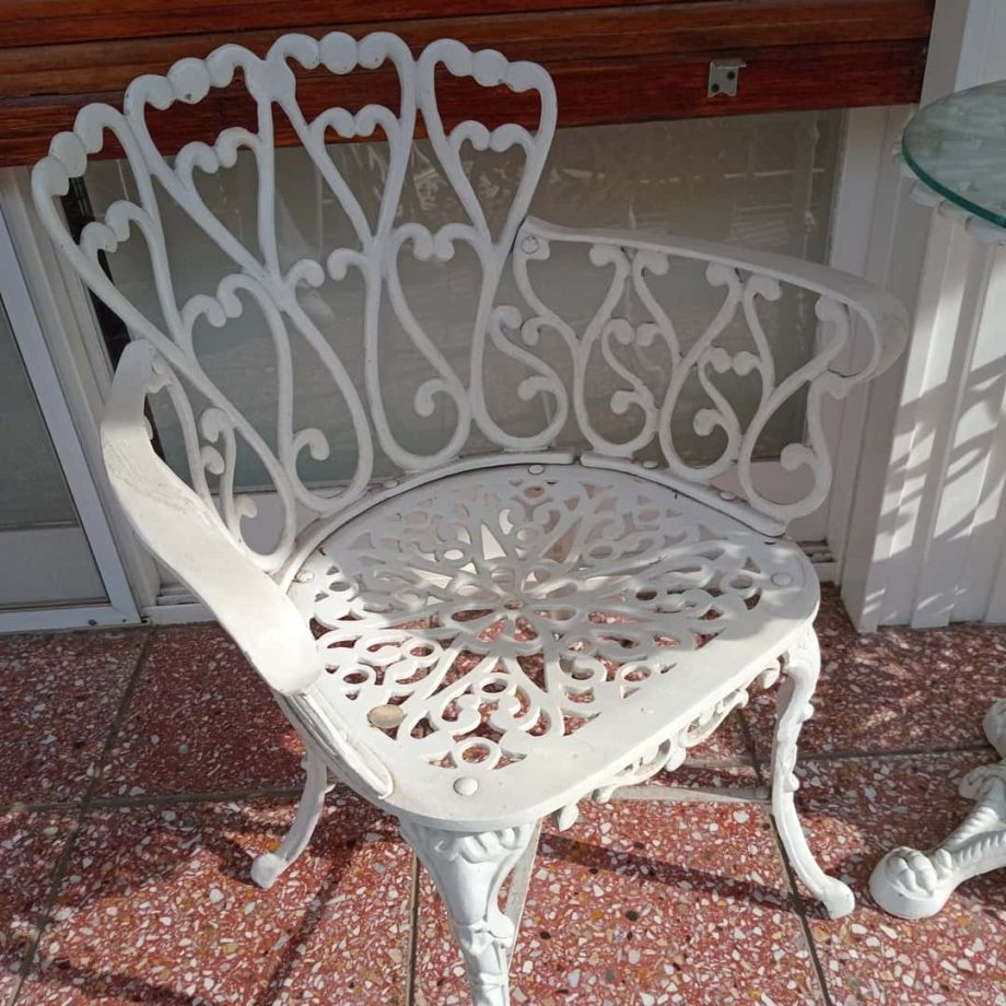 Juego de jardín en hierro