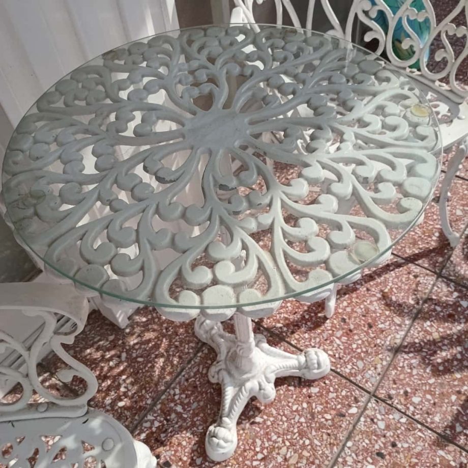 Juego de jardín en hierro