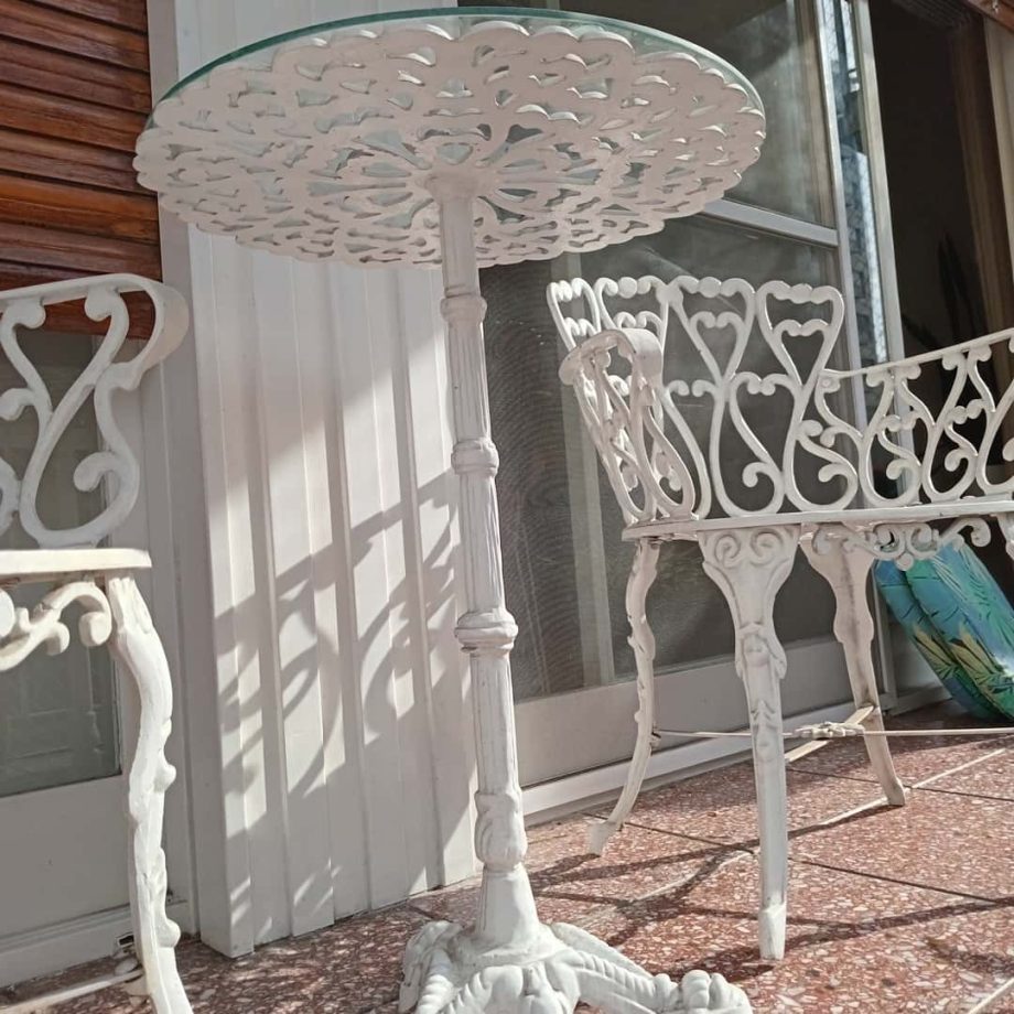 Juego de jardín en hierro