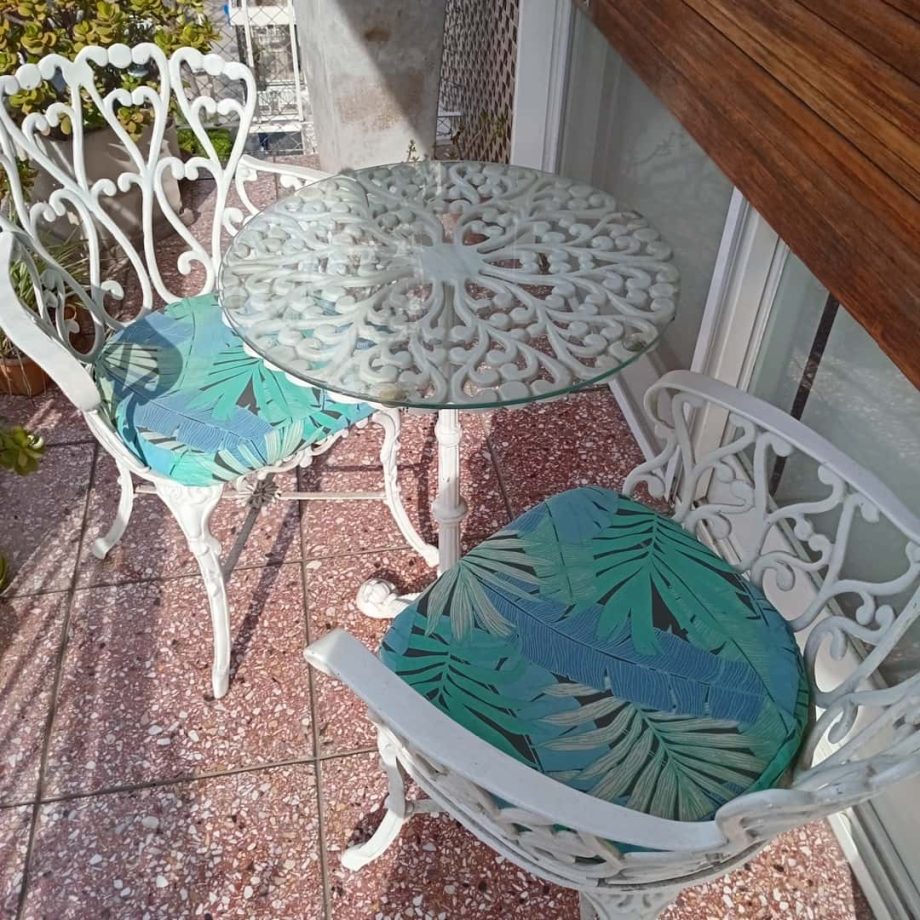 Juego de jardín en hierro