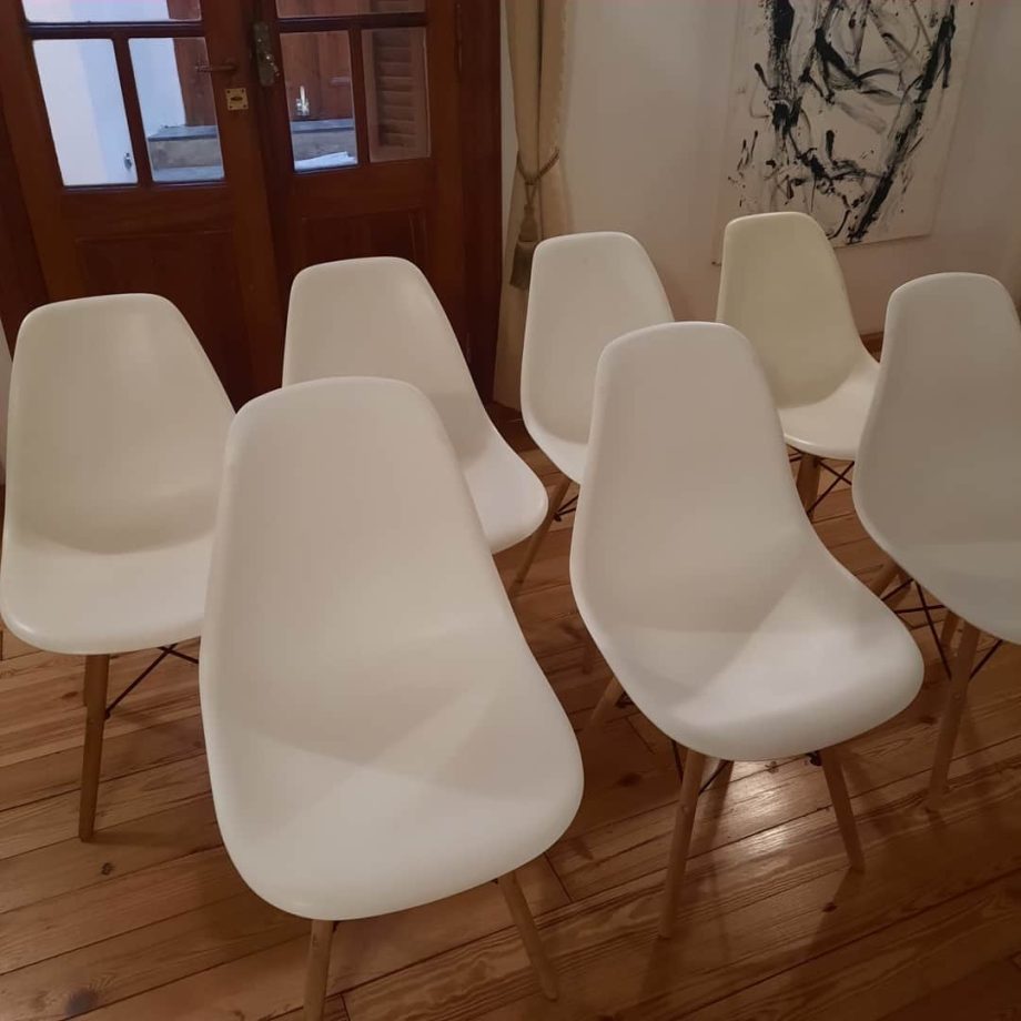 Sillas blancas Eames