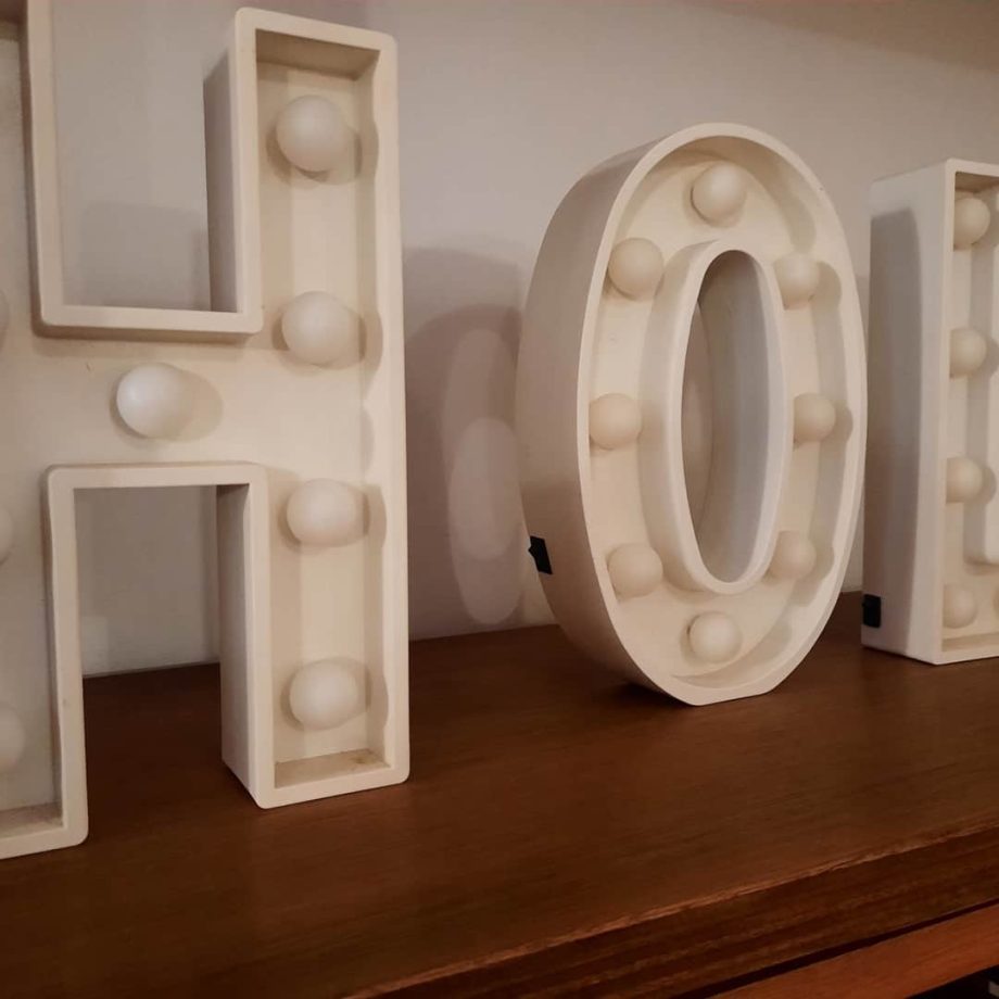 Letras luminarias