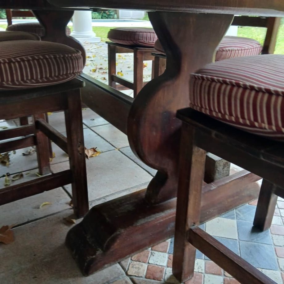Juego de exterior en algarrobo