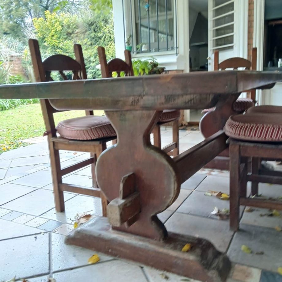 Juego de exterior en algarrobo