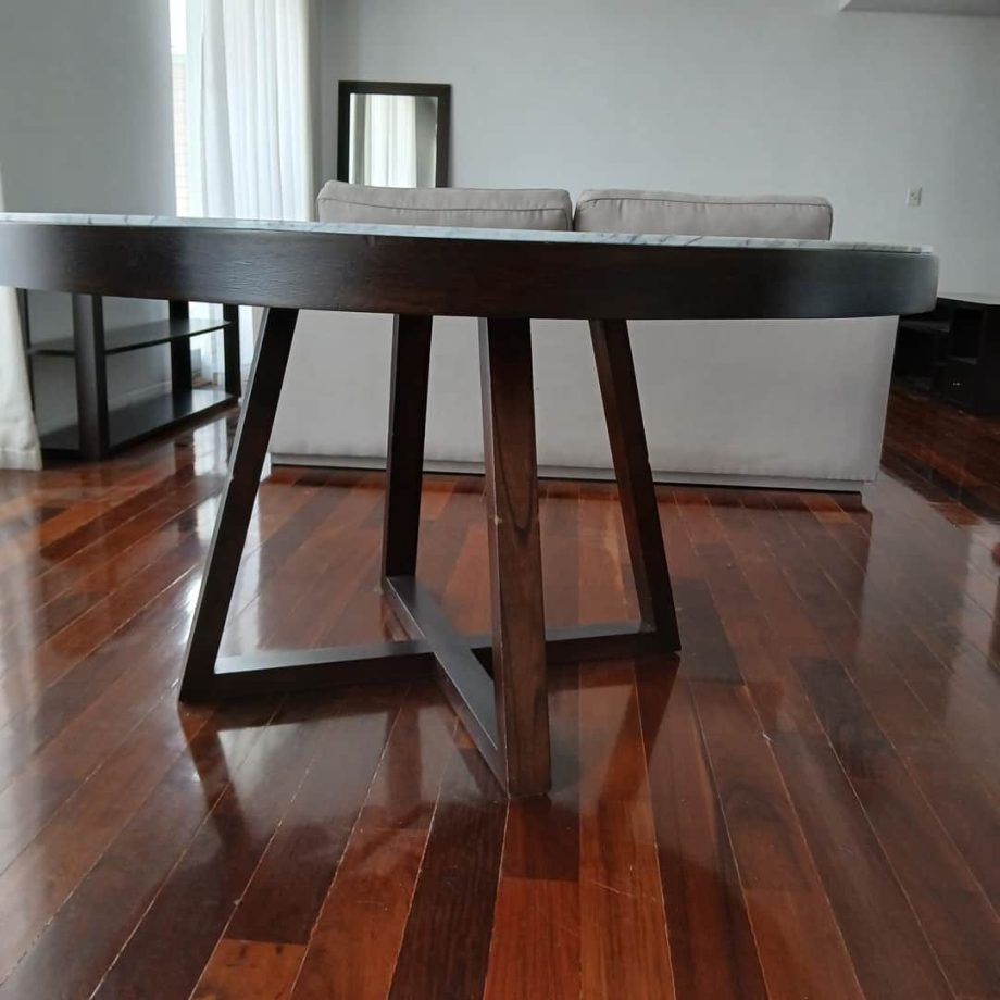 Mesa tapa redonda
