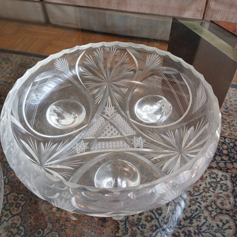Centros en cristal tallado