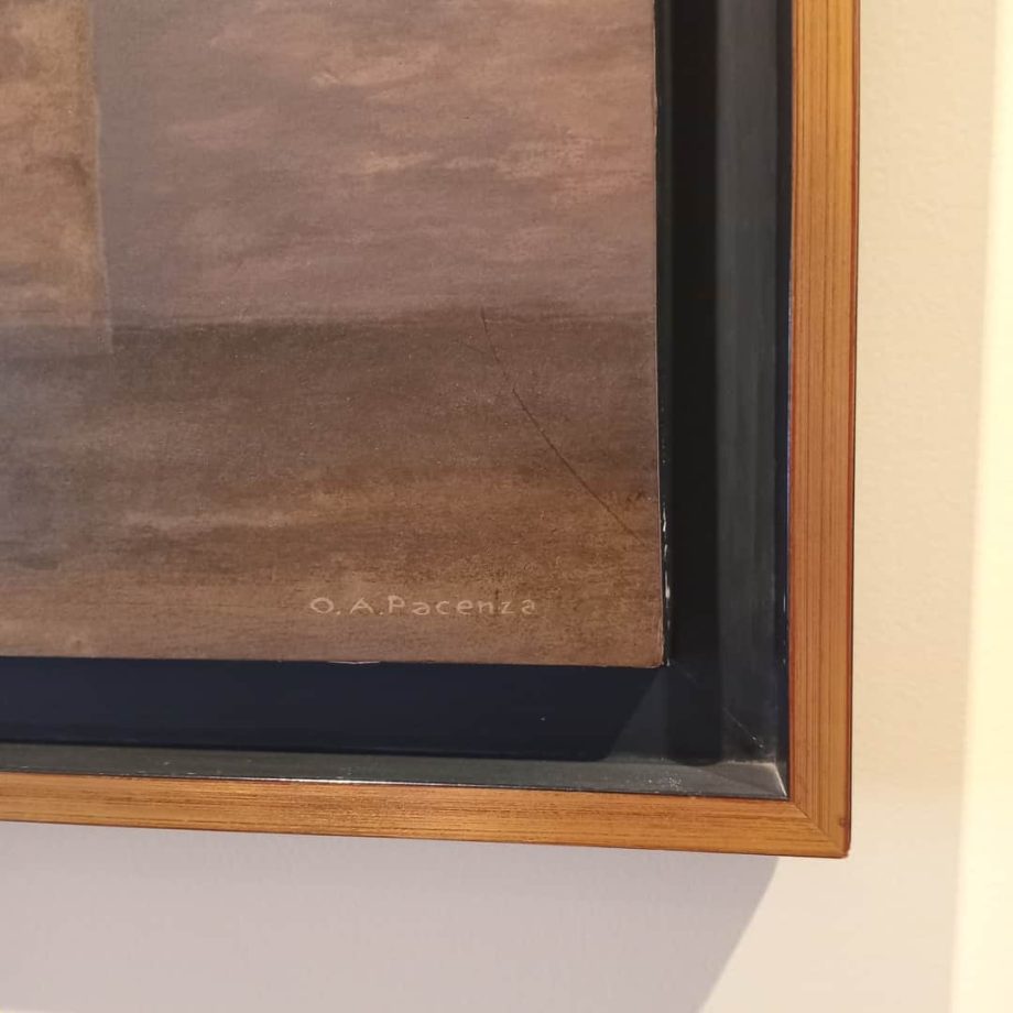 Óleo "Paisaje costero", Pacenza