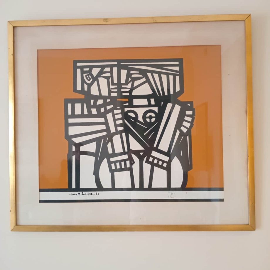 Serigrafía "Pareja", Sánchez