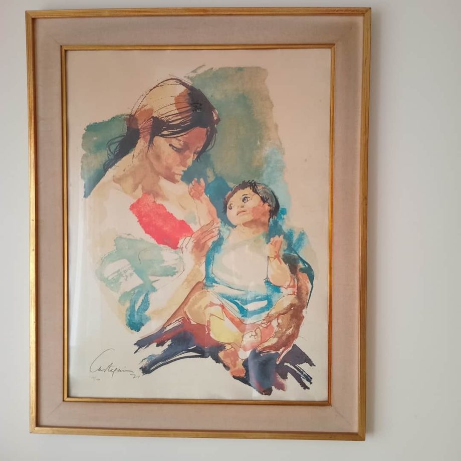 Serigrafía "Maternidad", Castagnino