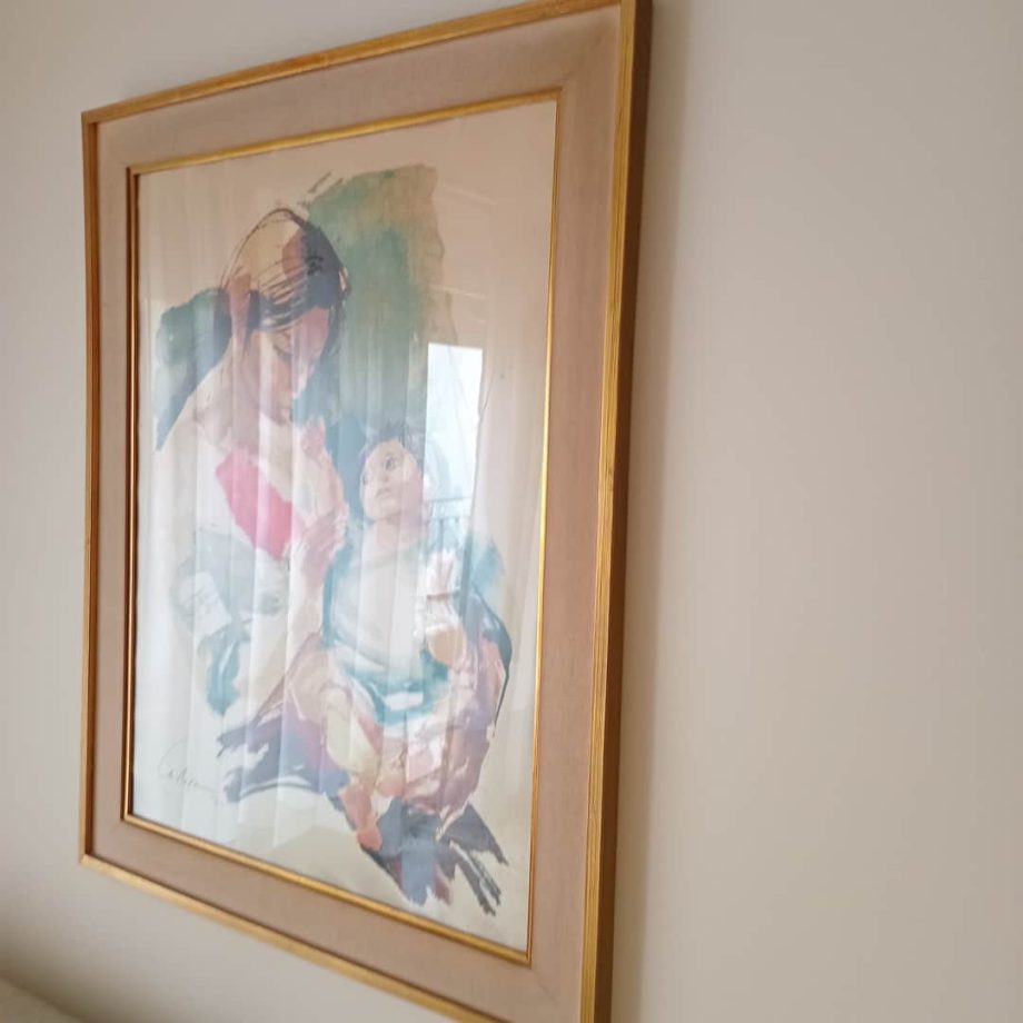 Serigrafía "Maternidad", Castagnino