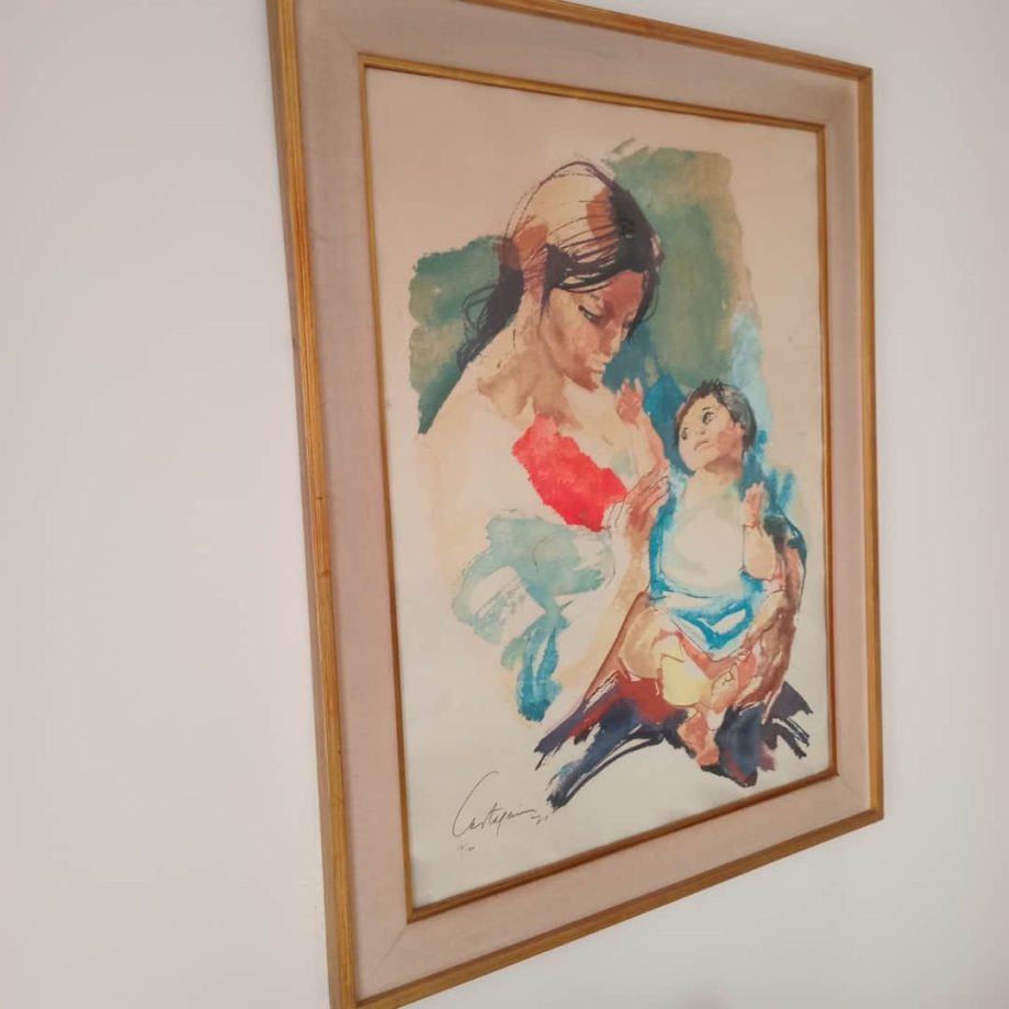 Serigrafía "Maternidad", Castagnino