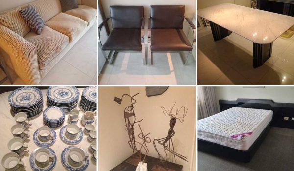 Juego de comedor diario, Lavarropas Drean, Heladera Samsung, Microondas Daewoo, Mesa de comedor, Consola, Mesa bar con ruedas, Par de sillones de diseño, Par de lámparas, Par de mesas costado sofá, Mesa frente sofá, Cuadro decorativo 