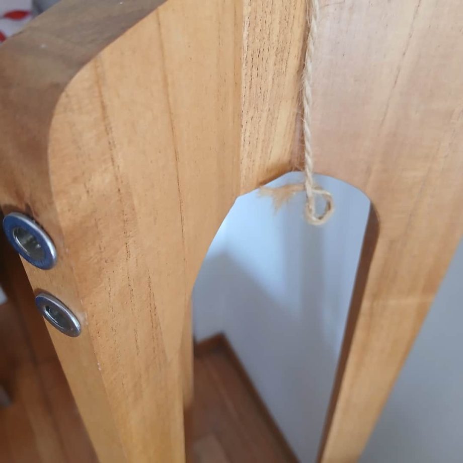 Lámpara de diseño en madera