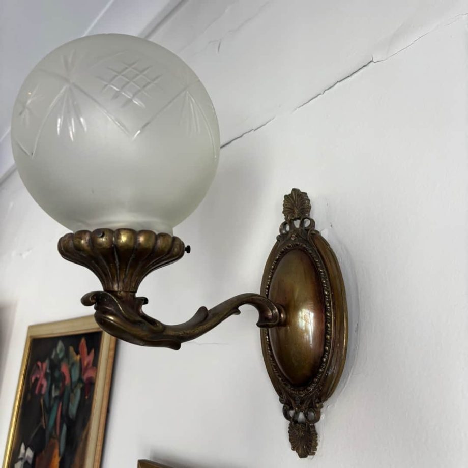 Par de apliques en bronce