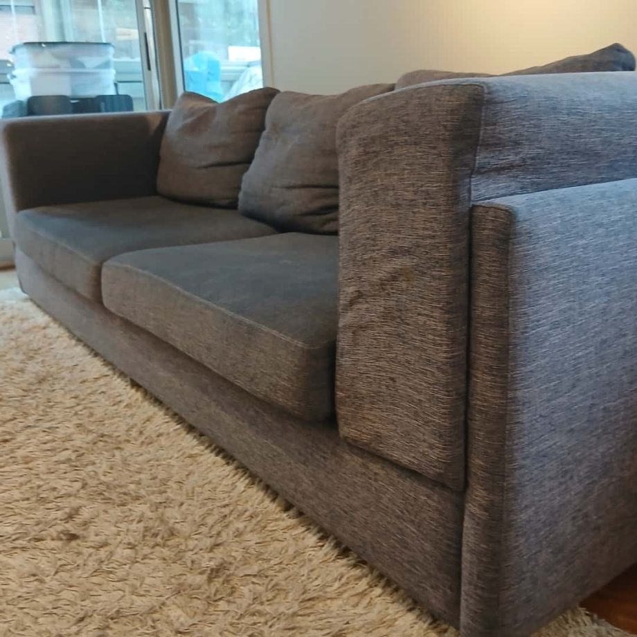 Sillón gris 2 cuerpos