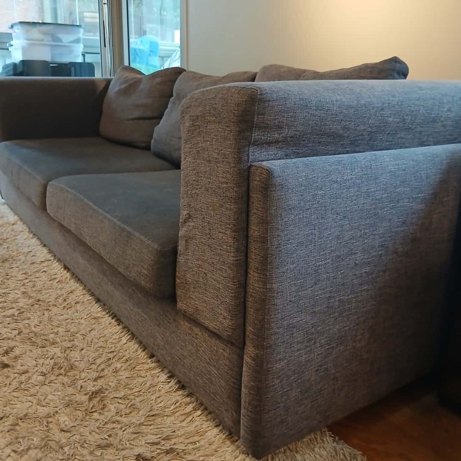 Sillón gris 2 cuerpos