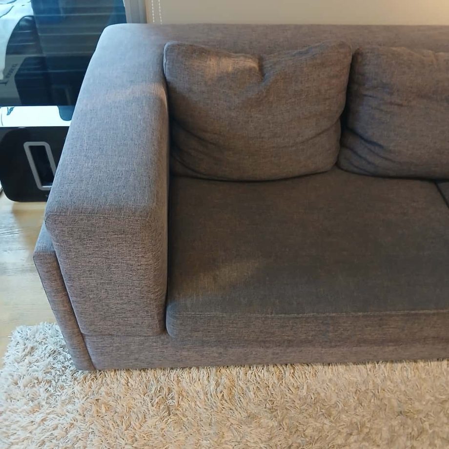 Sillón gris 2 cuerpos