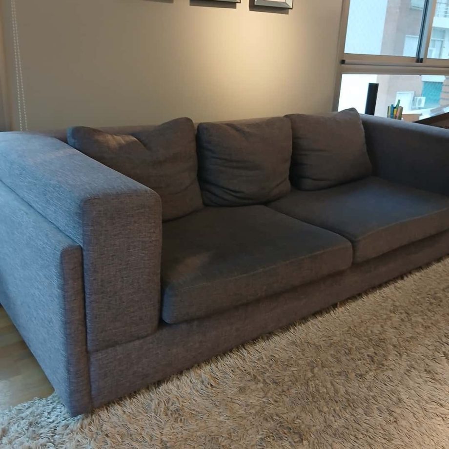Sillón gris 2 cuerpos