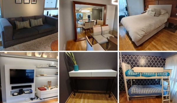 Consola de diseño, Alfombra peluda, TV Smart LG, Mueble auxiliar de diseño para audio y TV, Par de mesas frente sofá de diseño, Riel con luces, Sillón gris 2 cuerpos, Adorno elefantes, Adornos en vidrio, Juego de comedor de diseño, Aplique de luz de diseño, Espejo con marco de madera, Juego de comedor diario, TV Smart JVC...