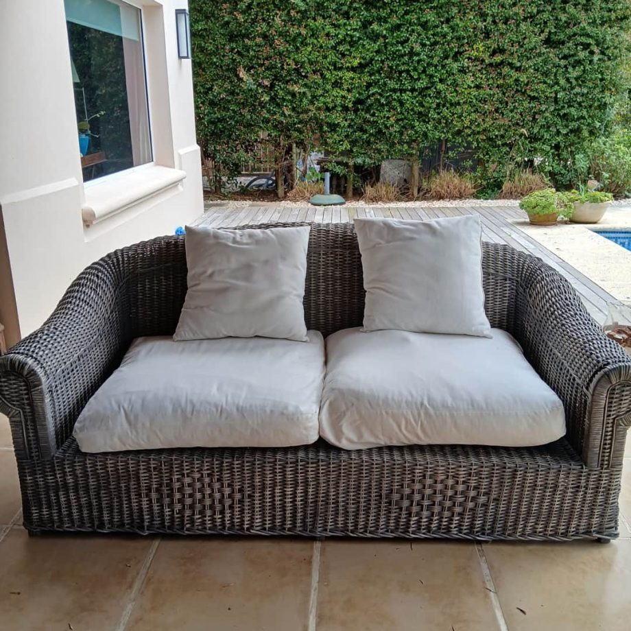 Sillón 2 cuerpos en ratán