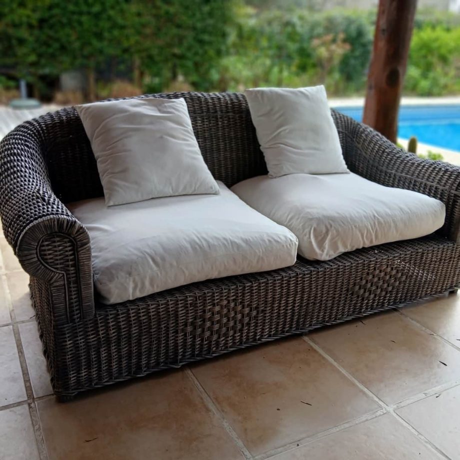 Sillón 2 cuerpos en ratán