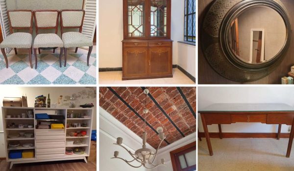 Sillas, Escritorio, Vajillero alto, Mesa frente sofá, Mueble organizador, Mesa estilo rústico, Par de sillas, Araña 4 luces, Mesa de teléfono, Sillón giratorio, Cómoda estilo americano, Figura hindú en propileno, Mesa doble plano...