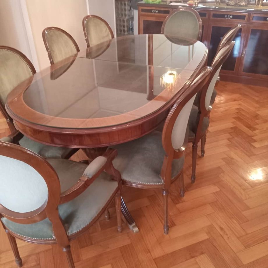 Juego de comedor estilo francés