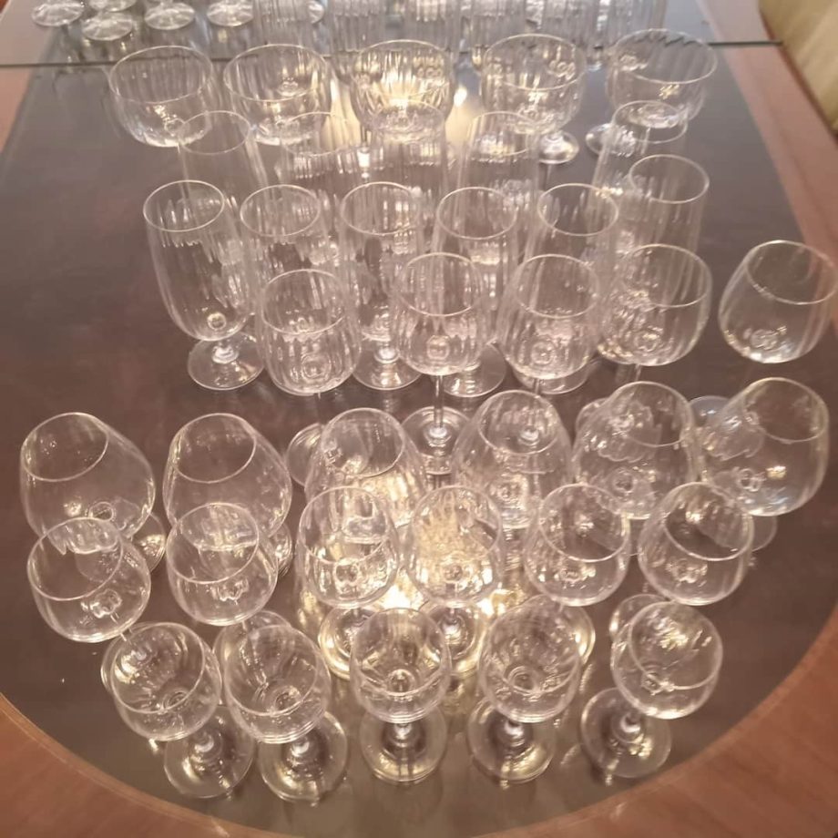 Lote de copas facetadas